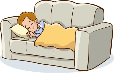 Children Sleeping On Sofa Vector Illustration 25402101 Vector Art At