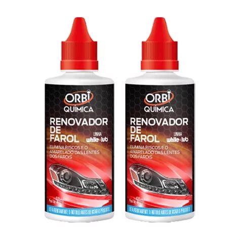 Kit Renovador De Farol Orbi Tira Amarelado Fosco Ml Parcelamento