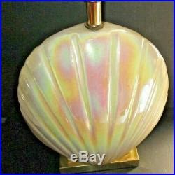 Art Deco Lamp Ceramic Mother Of Pearl Vintage Art Deco Sea Shell