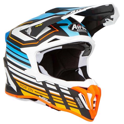 Airoh Casco Mx Strycker Shaded Blu Opaco Maciag Offroad