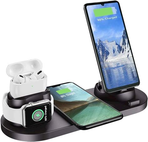 Simsiz enerji toplama cihazı Auzev Wireless Charger Station 6 in 1