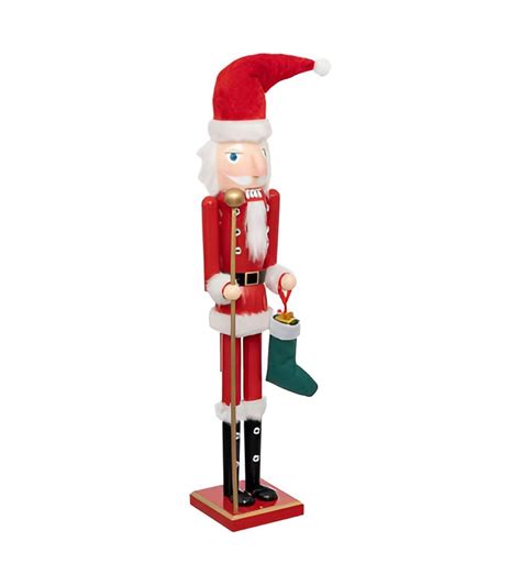 Cascanueces Decorativo Papá Noel 60cm Ideal para Navidad