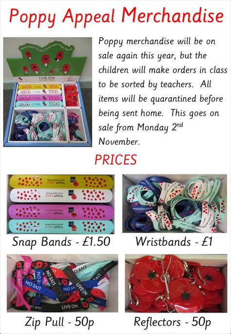 Poppy Appeal Merchandise | Richard Avenue Primary School