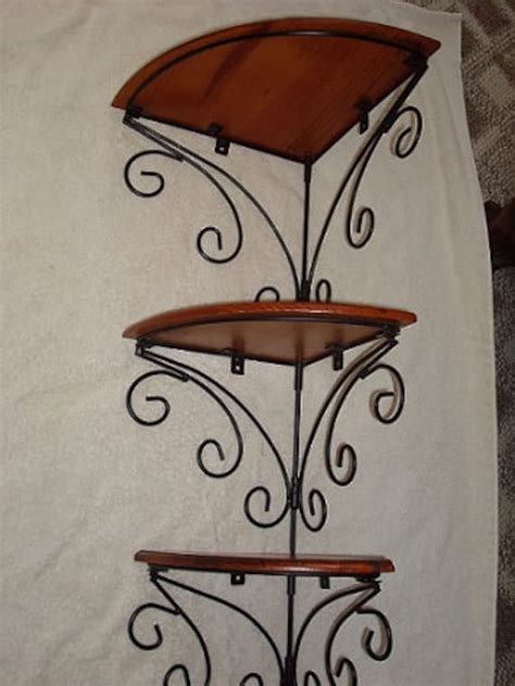 Wrought Iron And Wood Shelves Homyracks