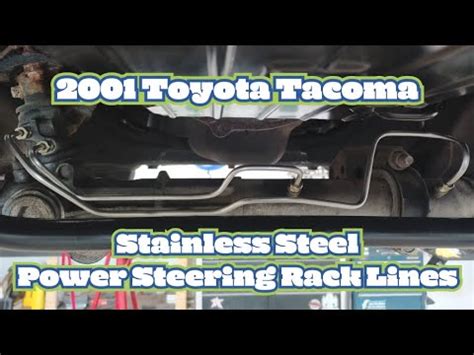 How To Install 1996 2004 Toyota Tacoma Rack And Pinion Lines YouTube