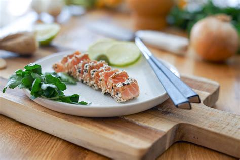 Tataki De Saumon Les P Pites De Noisette