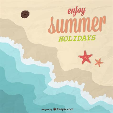 Vector De Fondo Vacaciones De Verano Vector Gratis