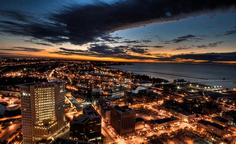 Cleveland Sunset Photograph by Brent Durken