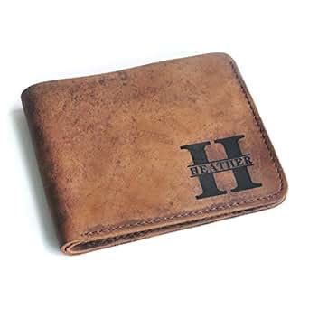 Personalized Leather Wallet Custom Name Wallet Wallet For Men