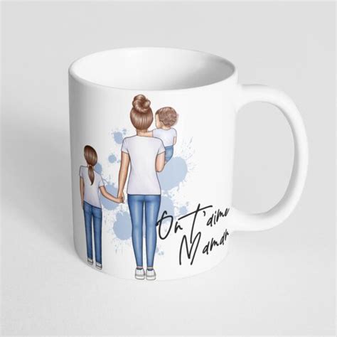 Mug personnalisé famille en jean Creatoo