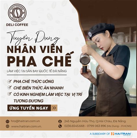 HAI TRAN MEDIA AIRS TUYỂN DỤNG NHÂN VIÊN PHA CHẾ TẠI SÂN BAY QUỐC TẾ