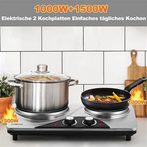 W Plaque De Cuisson Double Lectrique Avec Protection Contre La