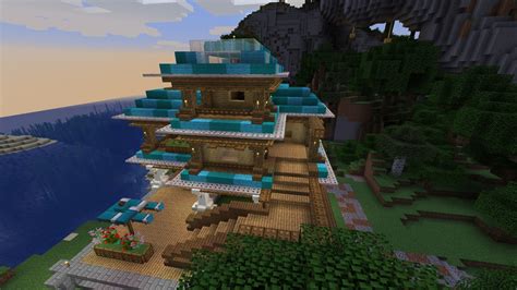 Modern Beach House Minecraft Map