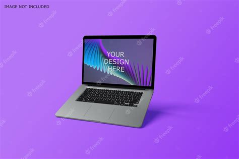 Premium Psd Laptop Mockup Perspective View