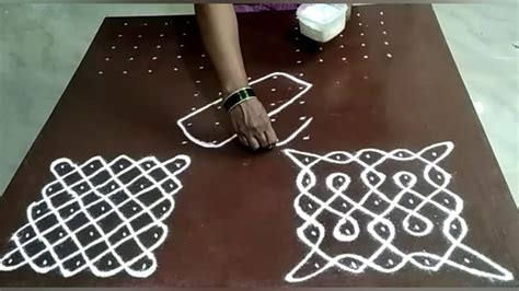 25 5 X 5 Dots Chinna Muggulu Melikala Muggulu Simple Easy