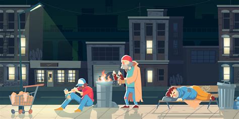 Animated Homeless Characters