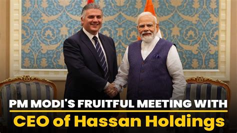 PM Modi Meets Hassan Allam CEO Of Hassan Allam Holdings In Cairo