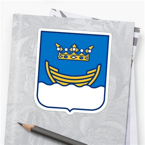 "Helsinki Coat of Arms" Sticker by abbeyz71 | Redbubble