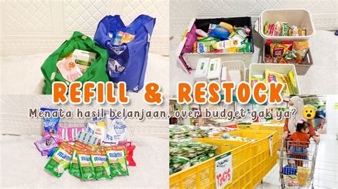 REFILL AND RESTOCK Bongkar Hasil Belanja Bulanan YouTube