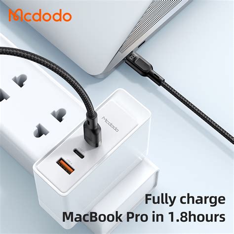 Mcdodo Ca Usb C Till Usb C Lightning Kabel A M Svart