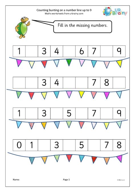 Number Counting Worksheet