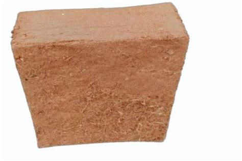 Square Brown Organic Cocopeat Block For Plant Nurseries Packaging