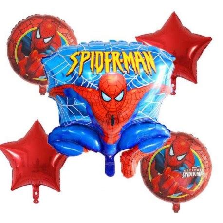 Palloncino Spiderman Pezzi Set Buon Compleanno A