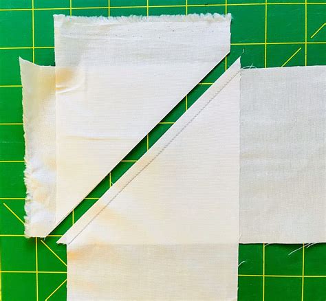 How To Miter The Seam Of Two Strips Of Fabric So The Join Is Less