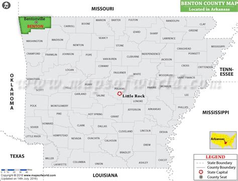 Benton County Map Arkansas