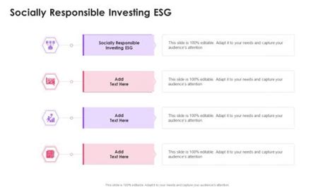 Socially Responsible Investing Esg Powerpoint Presentation And Slides