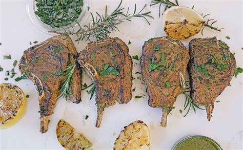 Lemon And Herb Marinated Lamb Chops