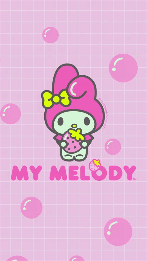 My Melody Wallpaper 4K, Cute cartoon, Pink, 5K, Pink text