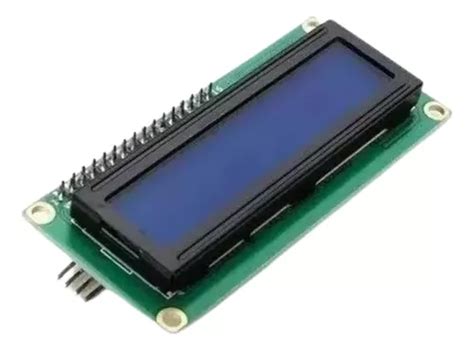 Display Lcd 16x2 1602 Fundo Azul Modulo I2c Soldado Parcelamento