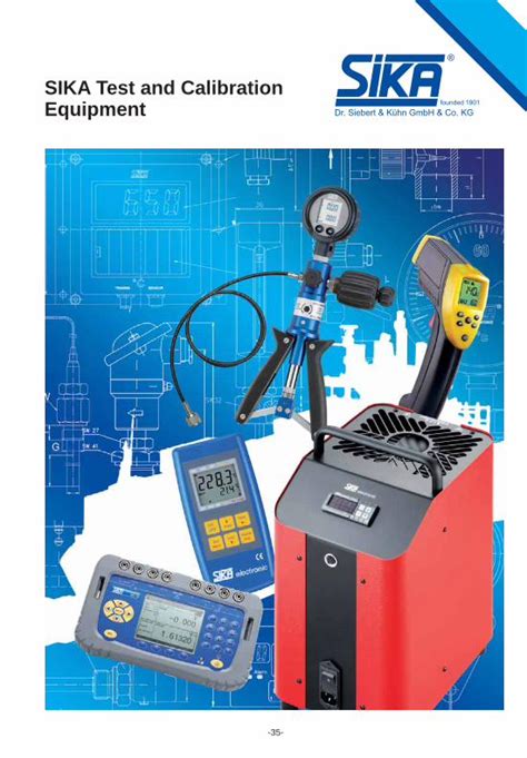 PDF SIKA Test and Calibration Equipment Certiﬁ cates DKD Certiﬁ