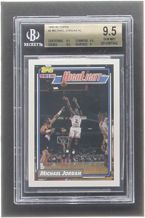 Michael Jordan Topps Hl Bgs Pristine Auction