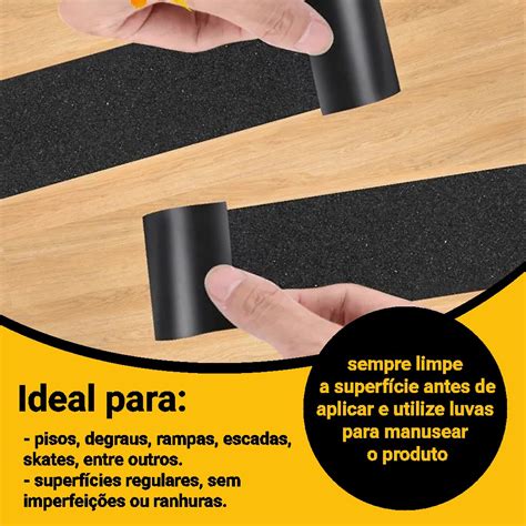 Fita Antiderrapante Mm X M Preta Vonder Ferramentas E Variedades