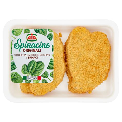 Aia Spinacine Originali Cotoletta Con Pollo Tacchino E Spinaci 0 440