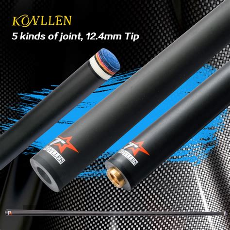 KONLLEN Carbon Fiber Billiard Pool Cue Stick Shaft Multiple Joints 12