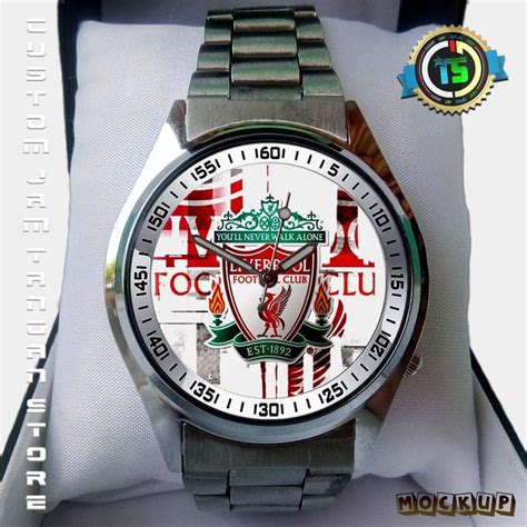 Jual Liverpool Football Club Jam Tangan Stainless Steel Custom Di