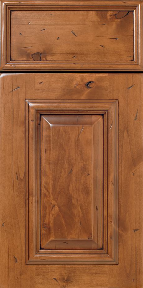 Rustic Grade Alder Wood Cabinet Doors With Applied Molding And Glazing