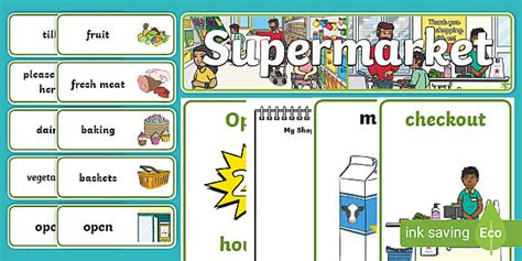 Supermarket Role Play Pack Primary Resource Teacher Made