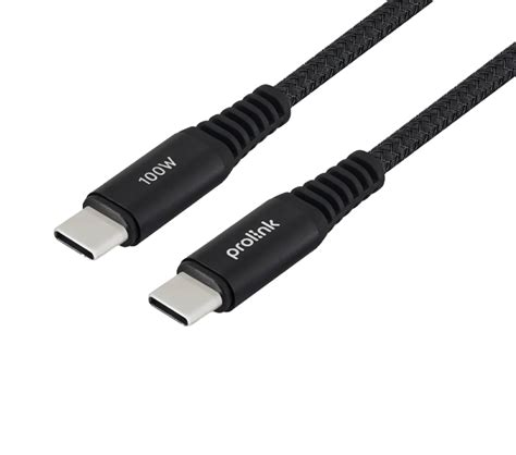 Cable Prolink 100w Usb C To C 480mbps Data Pd Fast Charge With E Mark