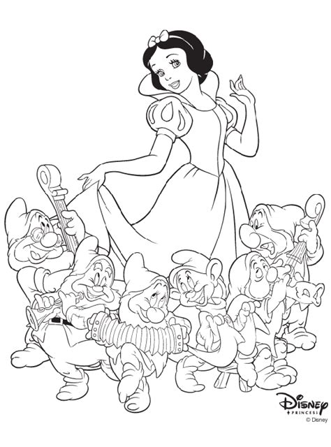 Branca De Neve E Os Sete An Es Desenhos Para Imprimir Pintar E Colorir