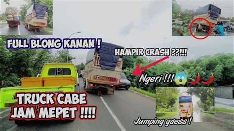 Viral Truck Cabe Dewi Sri Stut Oleng Hampir Crash Youtube