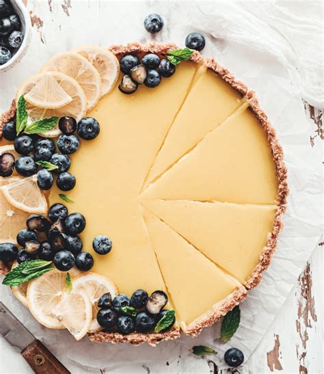 Blueberry Lemon Curd Tart Vegan One Green Planet