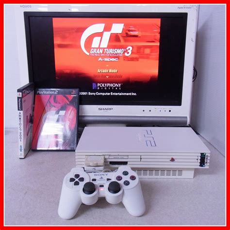 傷や汚れあり動作品 PS2 プレステ2 レーシングパック SCPH 55000 GT 本体 グランツーリスモ3 A spec 等