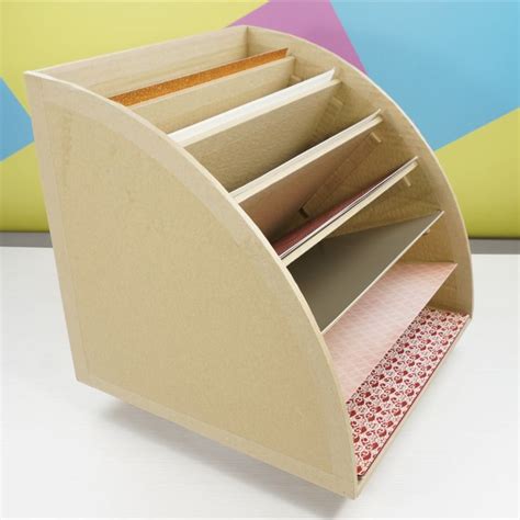 Organizador De Escritorio De Cart N Para Papeles De Scrapbooking Como