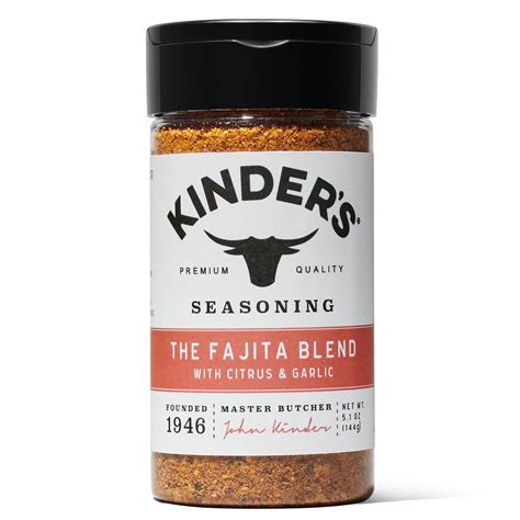 Kinders The Fajita Blend Seasoning With Citrus And Garlic 51 Oz