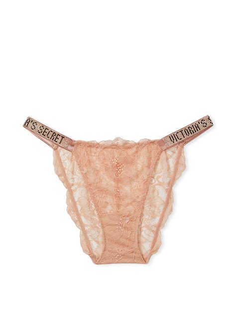 Slip In Pizzo Con Fianchetti Di Strass Victoria S Secret Italia