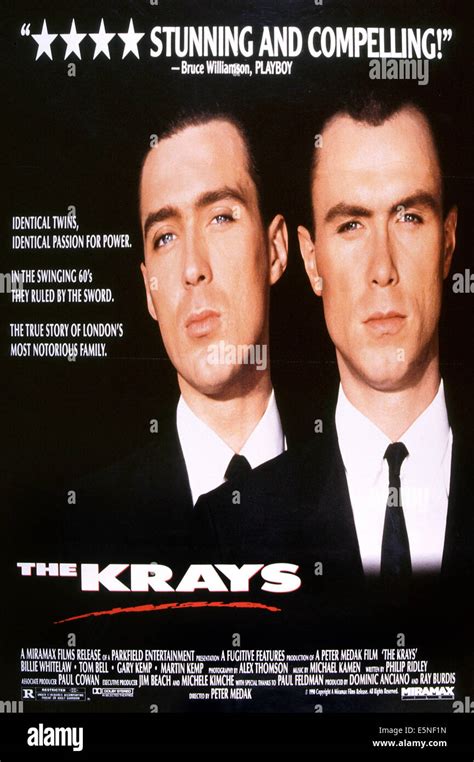 THE KRAYS, from left: Martin Kemp, Gary Kemp, 1990, © Miramax/courtesy Everett Collection Stock ...